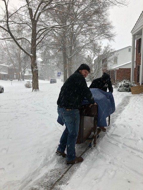 Delivering Piano While Snowing — St. Louis, MO — A Piano’s Friend