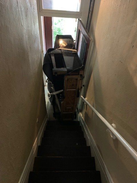 Piano on Stairway — St. Louis, MO — A Piano’s Friend