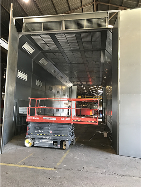 20’ x 20’ x 40’ Industrial Paint Booth — Houston, TX — T-Tex Industries LLC GP