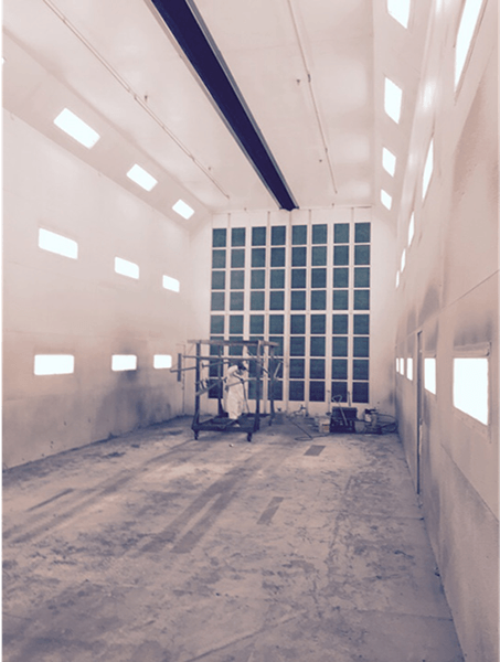 20’ x 20’ x 60’ Industrial Paint Booth — Houston, TX — T-Tex Industries LLC GP