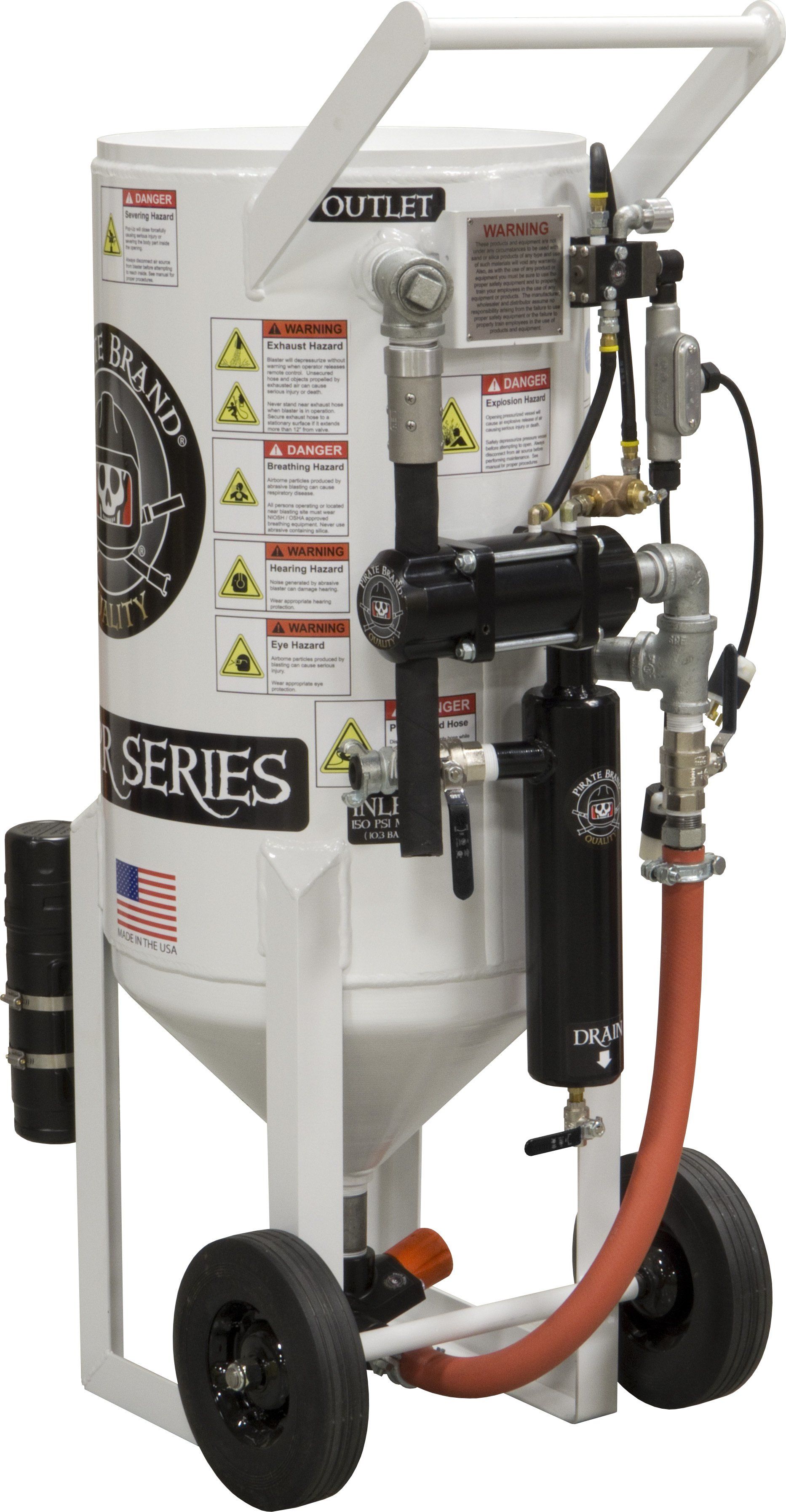 3.5 S-Series Portable Blast Machine Back View — Houston, TX — T-Tex Industries LLC GP