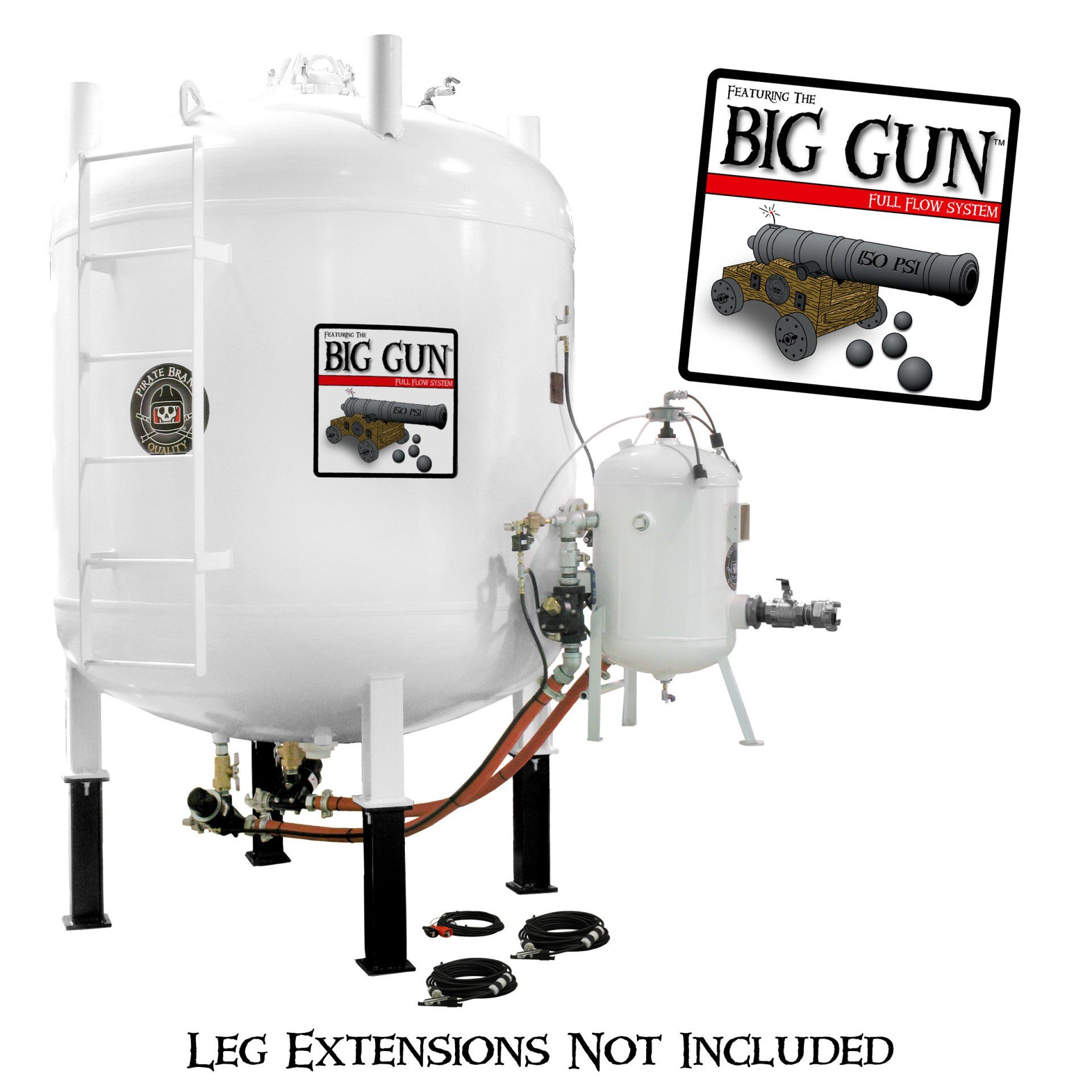 Big Gun 160 CU FT Bulk Blast Machine with 3 Black Hose — Houston, TX — T-Tex Industries LLC GP