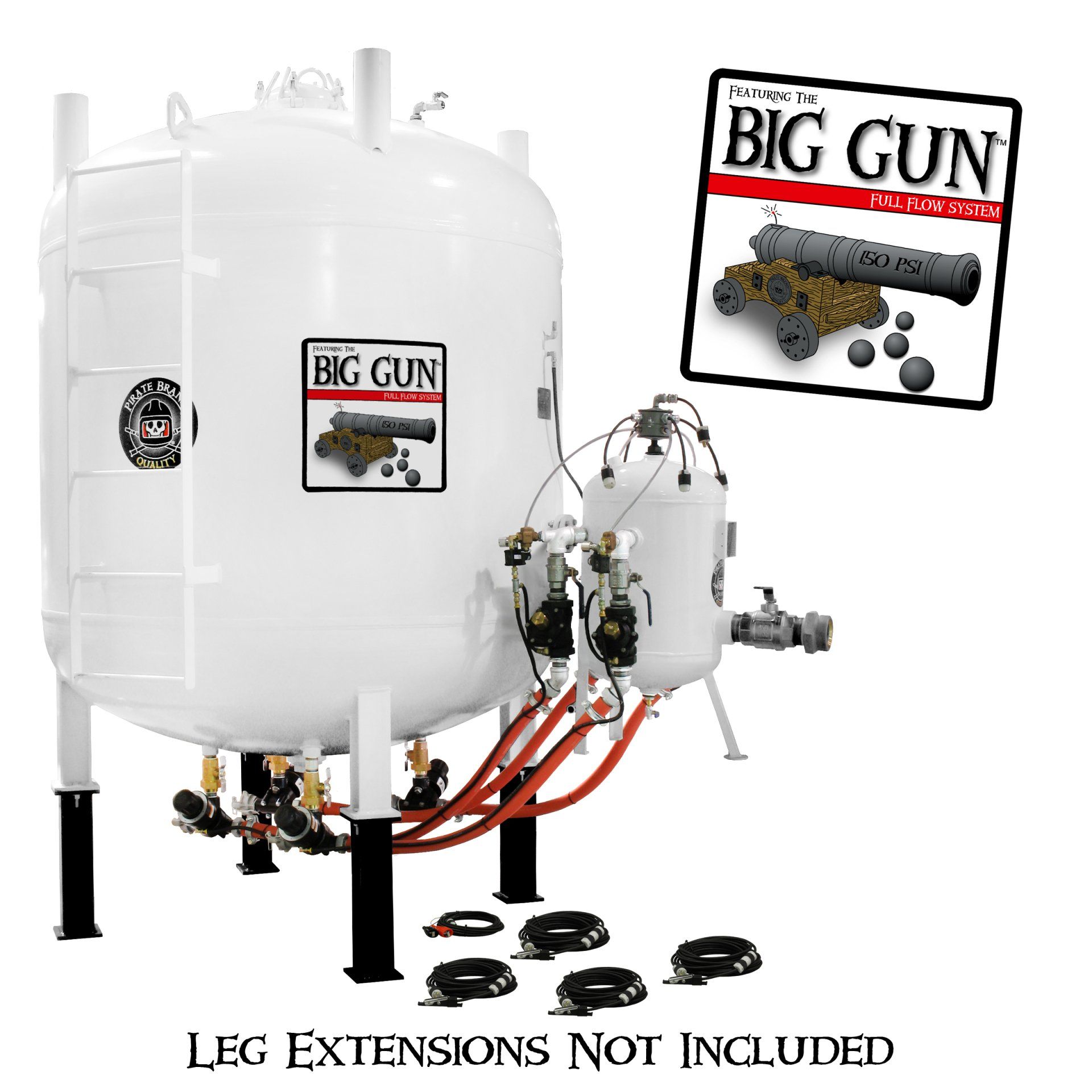 Big Gun 160 CU FT Bulk Blast Machine with 5 Black Hose — Houston, TX — T-Tex Industries LLC GP