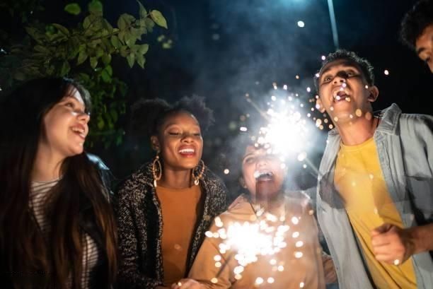 A group of young Americans who celebrate New Year's Eve