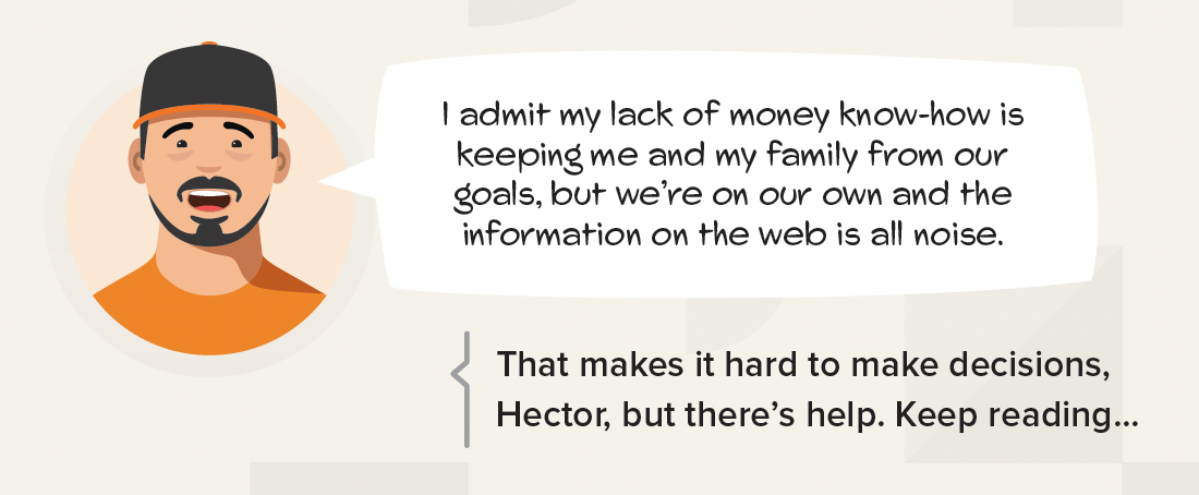 Lack of money know-how
