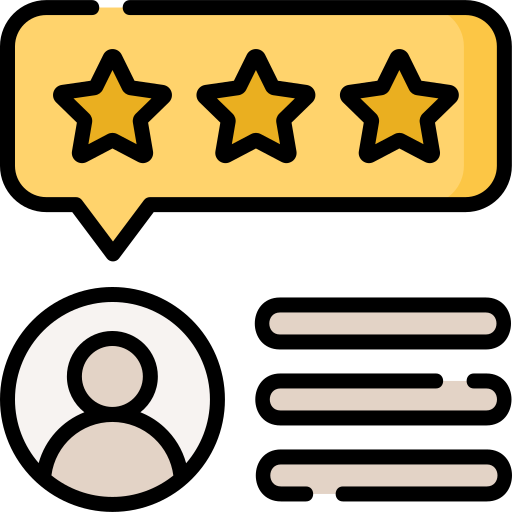 Review logo for online reviews 