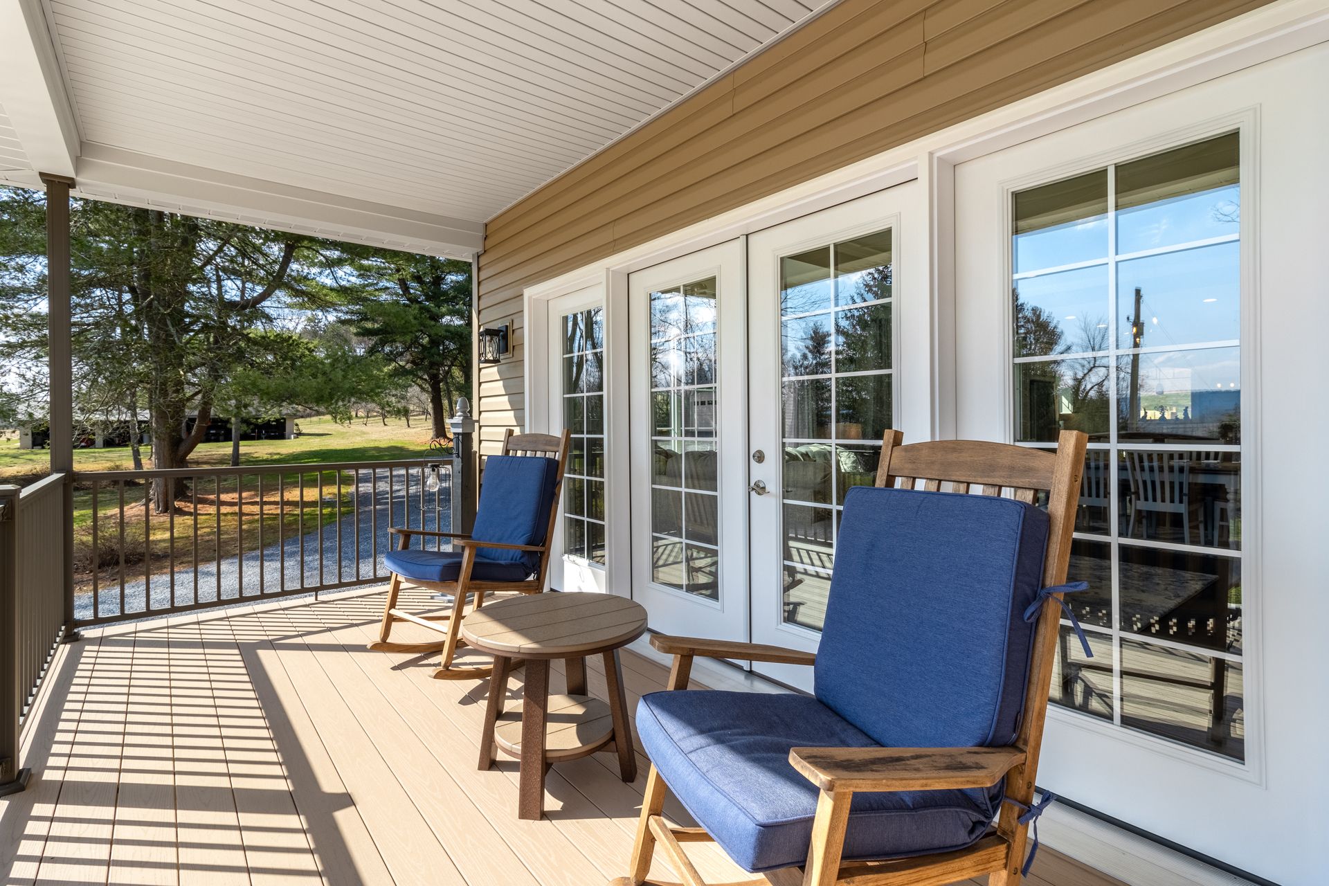 Home renovations in State College, PA. Picture of a covered porch