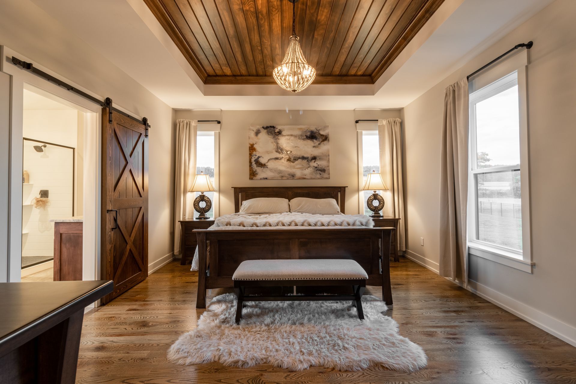 Custom master bedroom and bathroom State College, PA