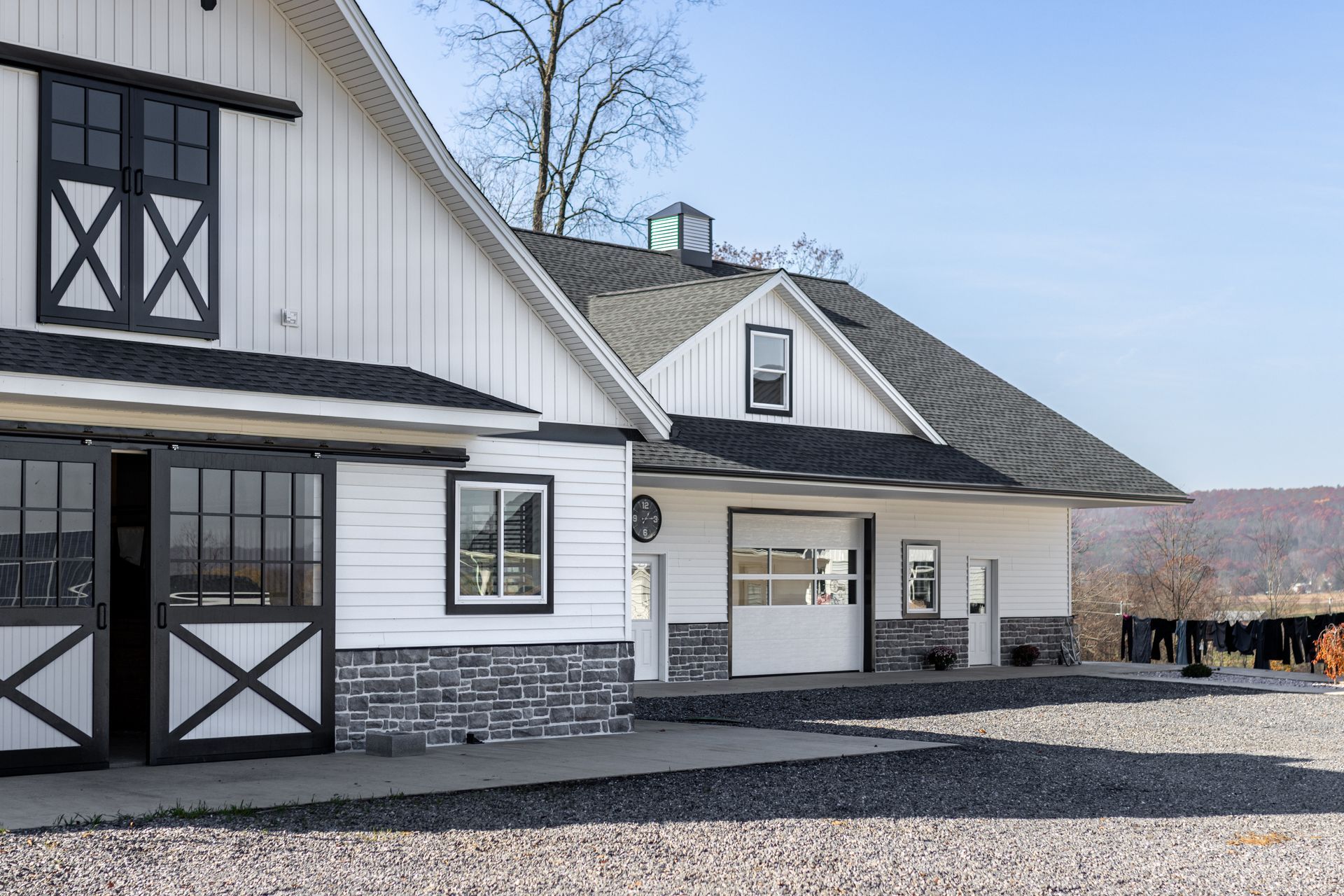 Custom rustic, farmhouse home design in State College, PA. Custom home builder