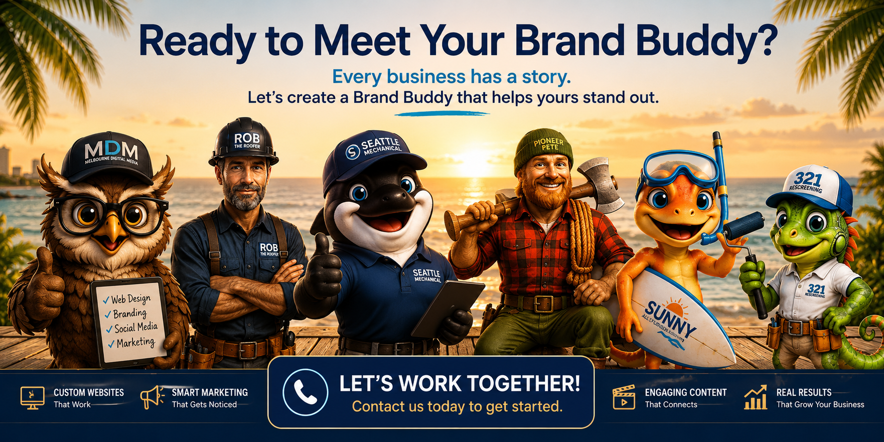 Ready to Meet Your Brand Buddy? Custom business mascots and AI-powered marketing by Melbourne Digital Media