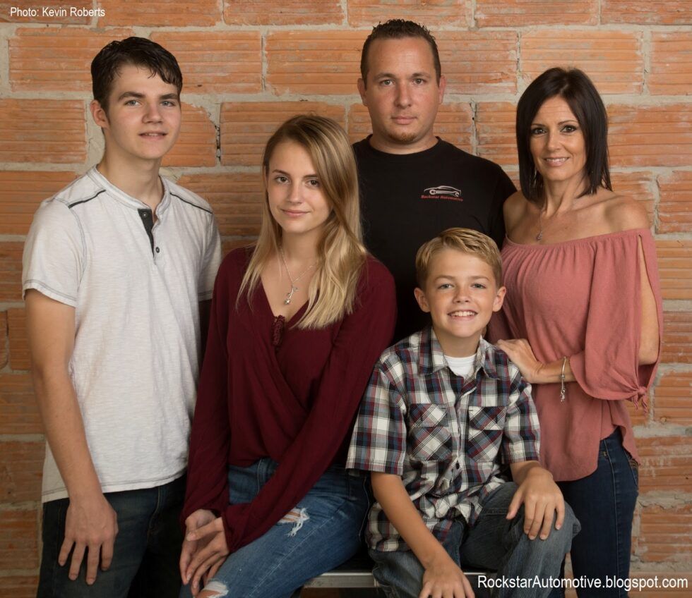 The Owner of Rockstar Automotive with his Family