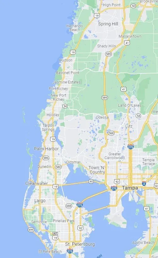 Map - Safety Harbor, FL - Graywater Plumbing LLC Map - Safety Harbor, FL - Graywater Plumbing LLC