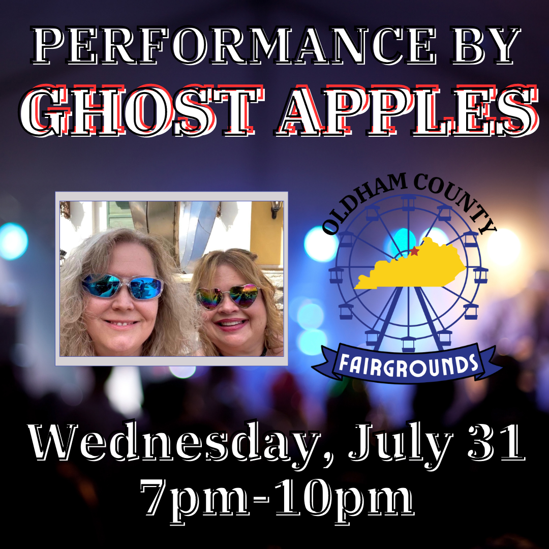 A poster for a performance by ghost apples on wednesday july 31