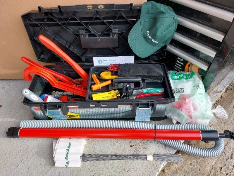 Irrigation Stockist and JK Irrigation Ltd on site work.