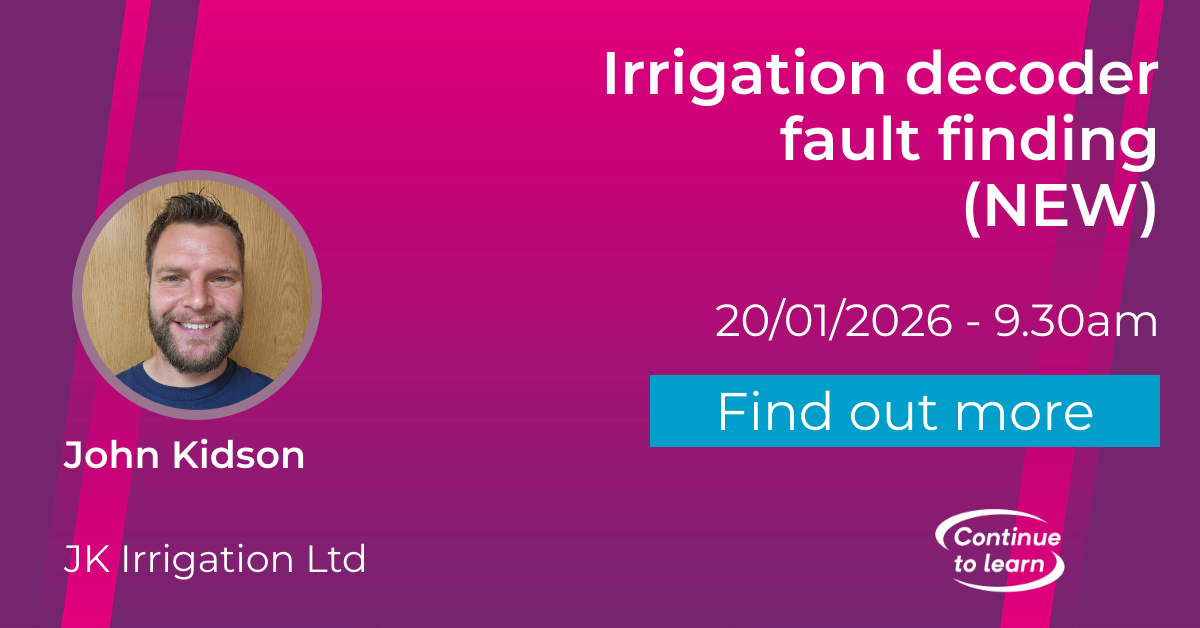 Mastering Irrigation Decoder Fault Finding with John Kidson at BTME 2026