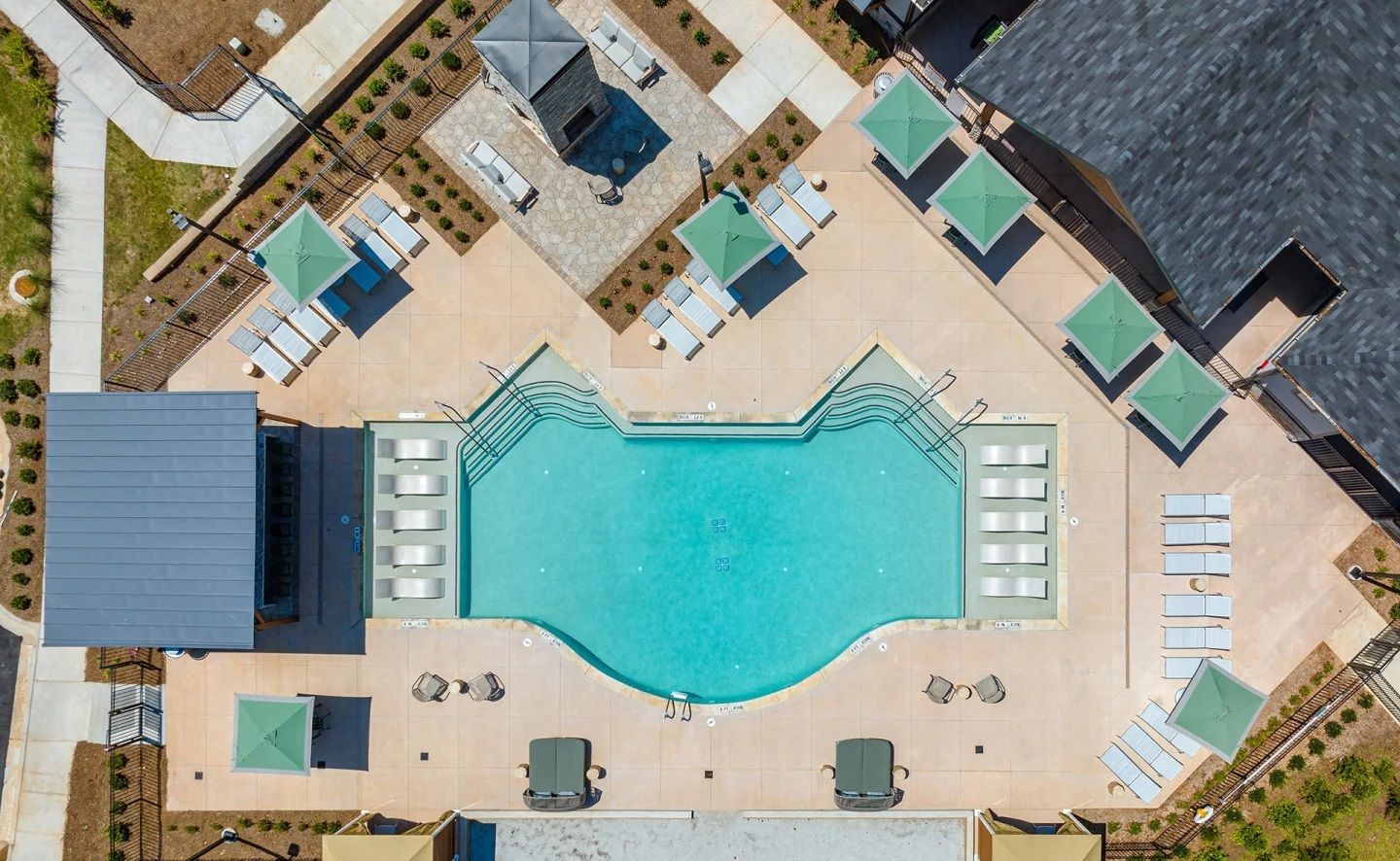 Swimming pool at Populus Westside in Atlanta, GA.