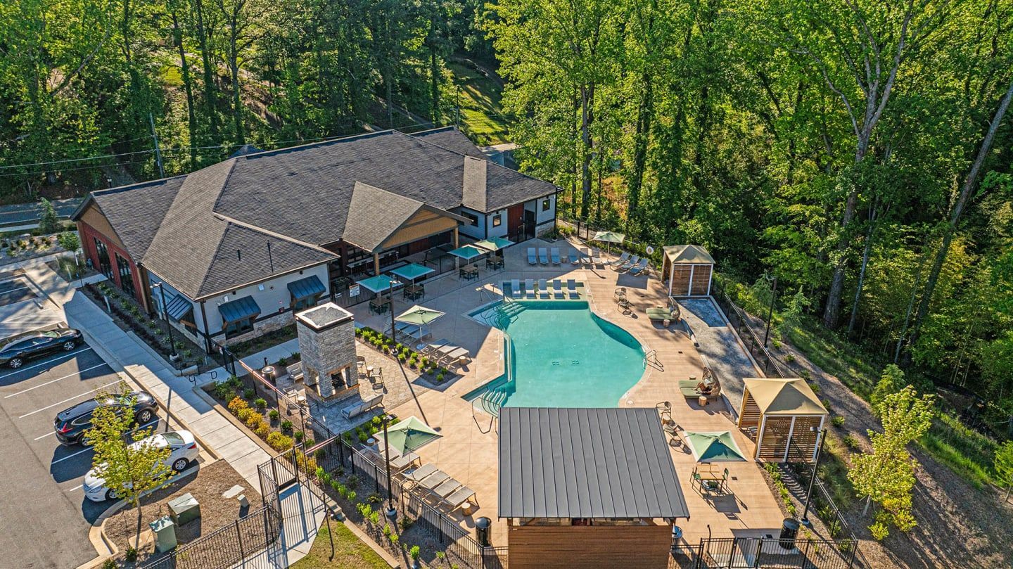 Swimming pool at Populus Westside in Atlanta, GA.