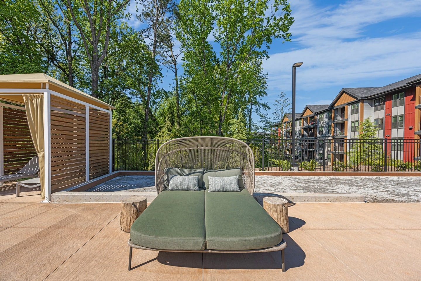 Sun lounger at Populus Westside in Atlanta, GA.