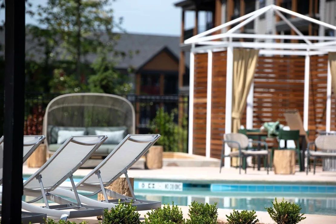 Swimming pool at Populus Westside in Atlanta, GA.