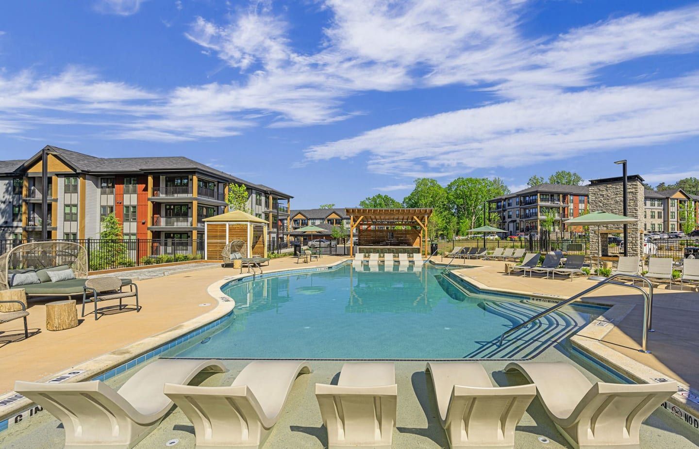 Swimming pool at Populus Westside in Atlanta, GA.