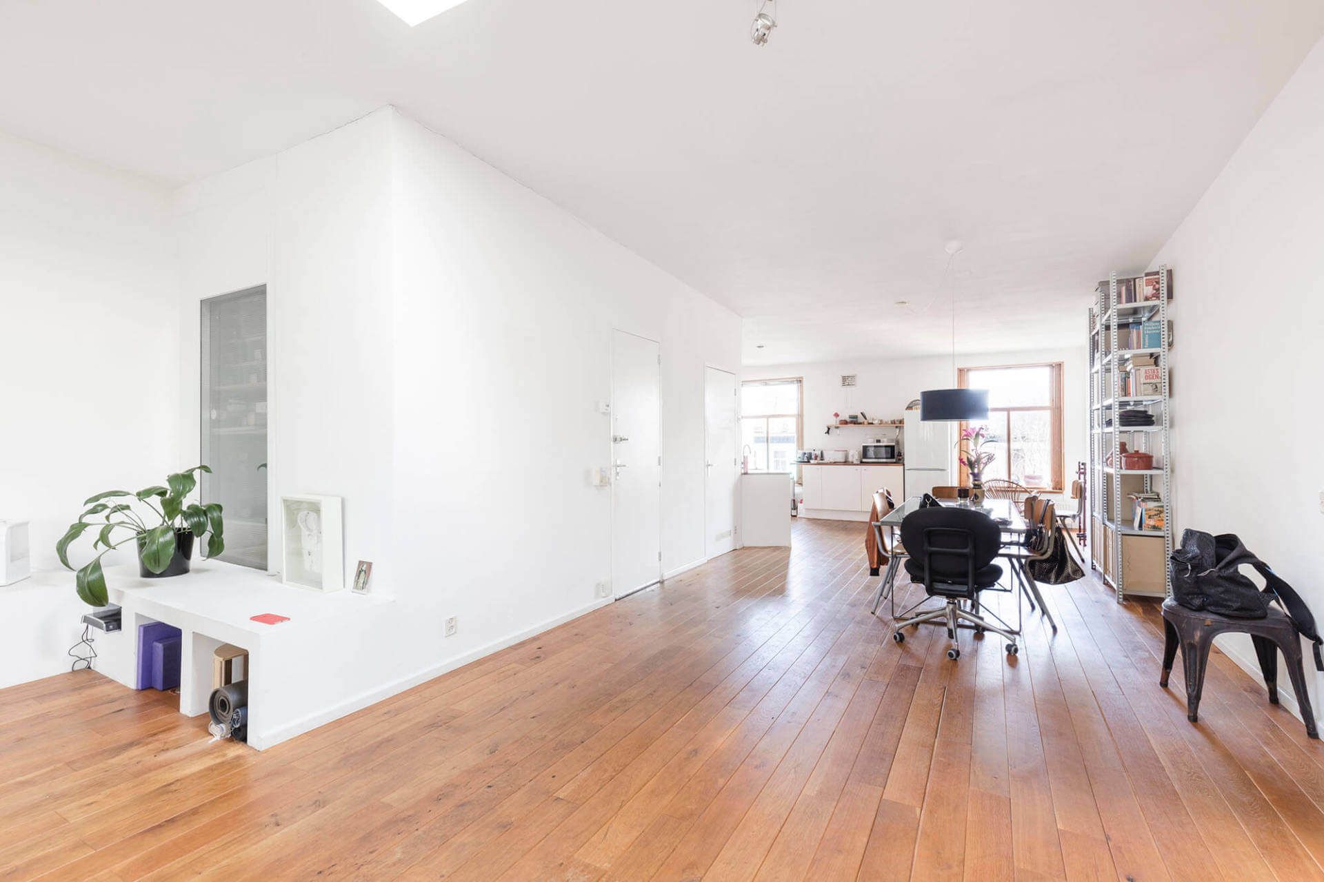 Interior shot of clean minimalistic apartment