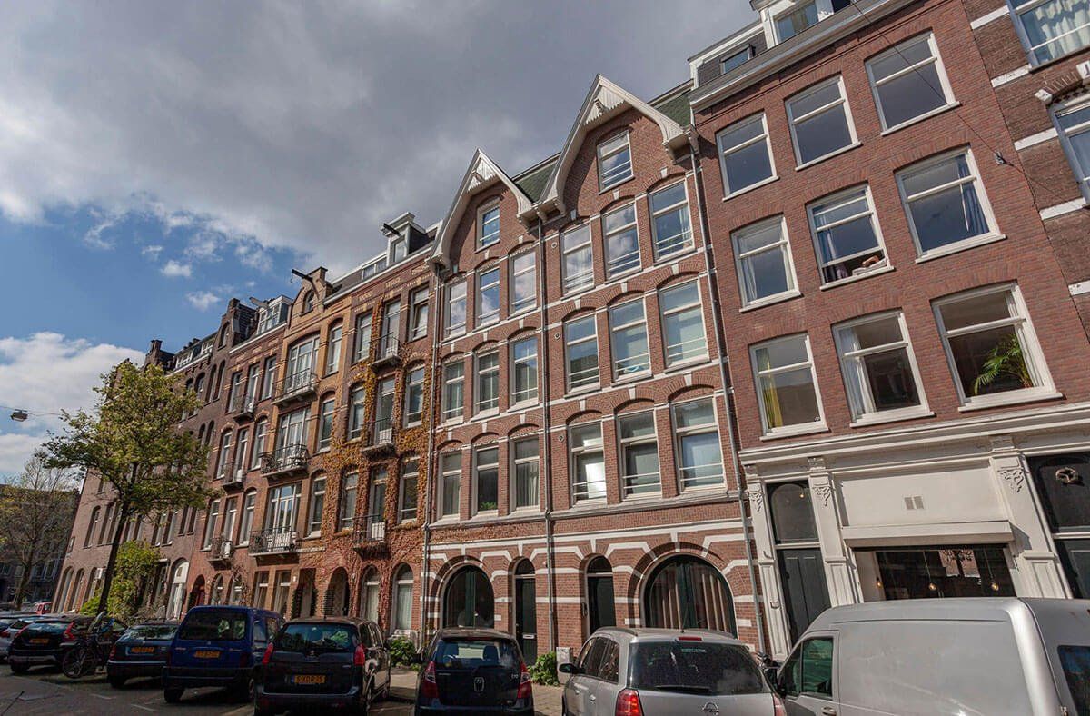 outside view of  apartments at Ter Haarstraat, Amsterdam