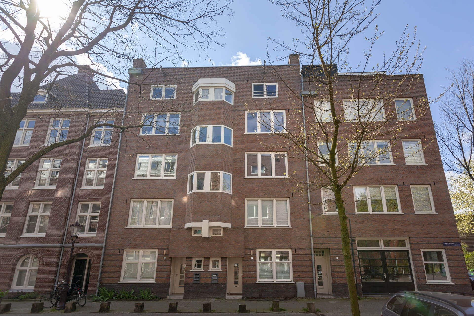 building view  Van Bossenstraat Amsterdam