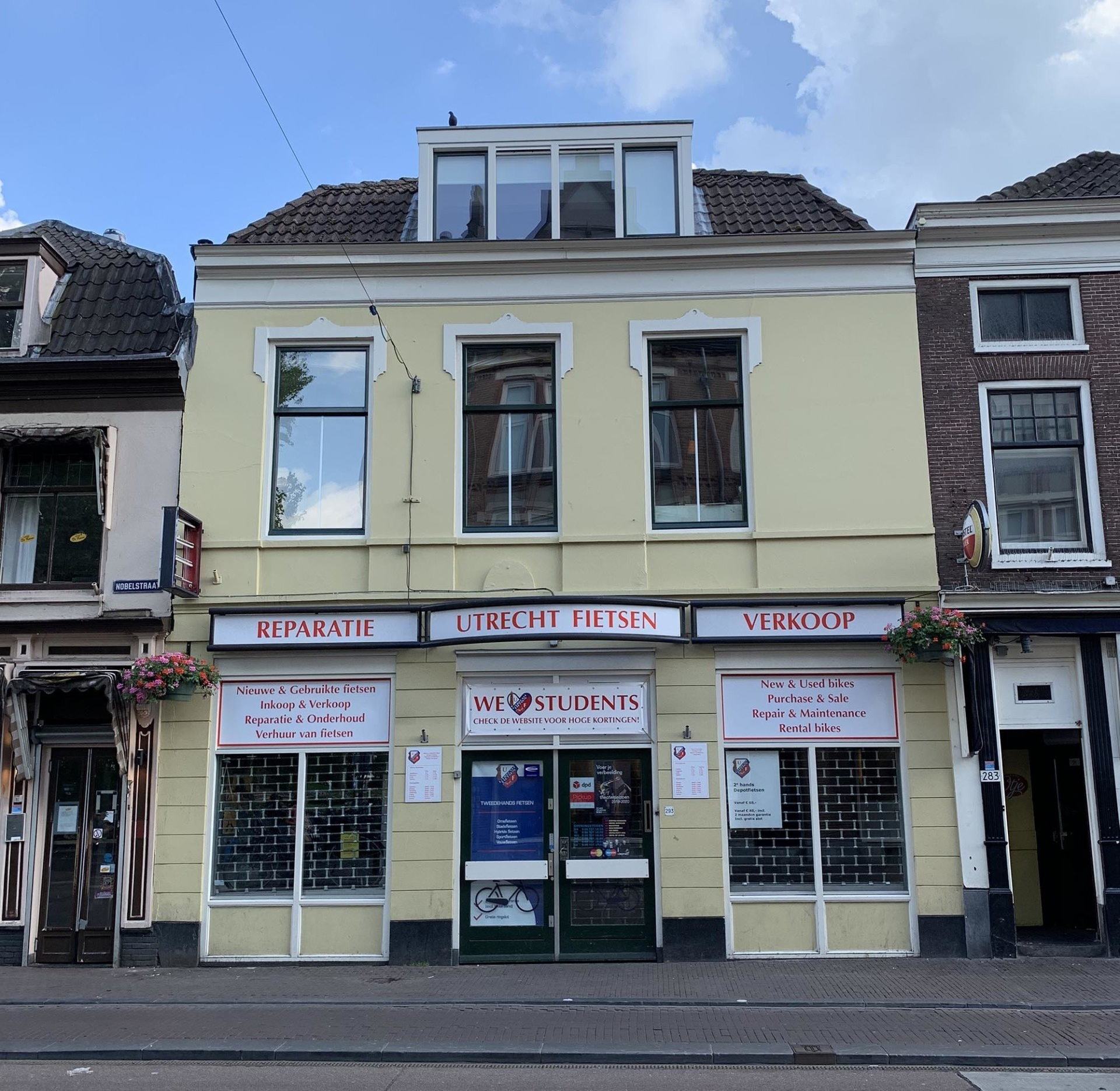 Outside view of building at Nobelstraat, Utrecht