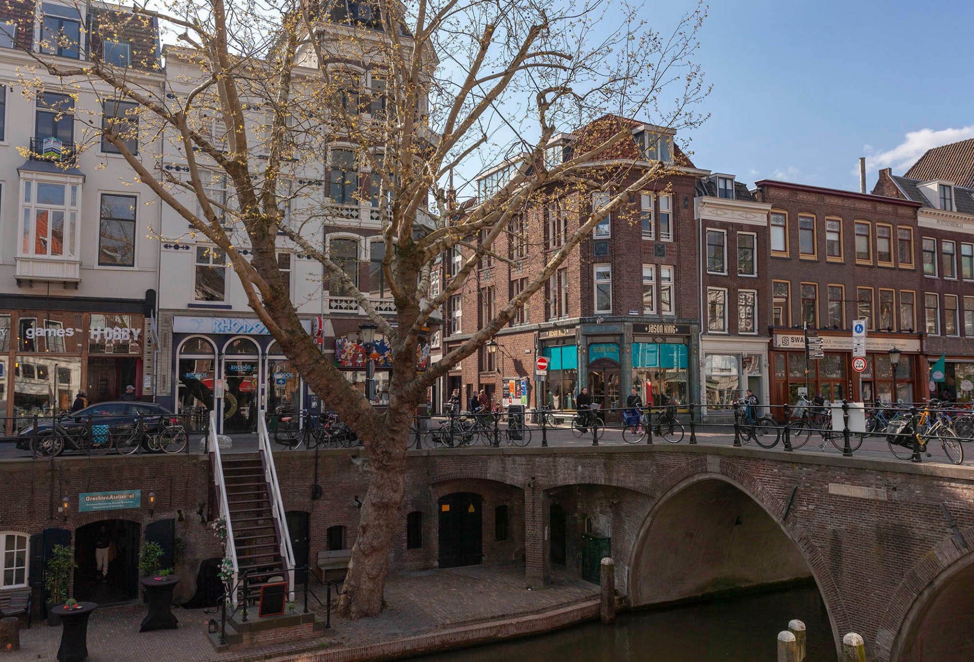 Exterior shot of building  Oudegracht Utrecht