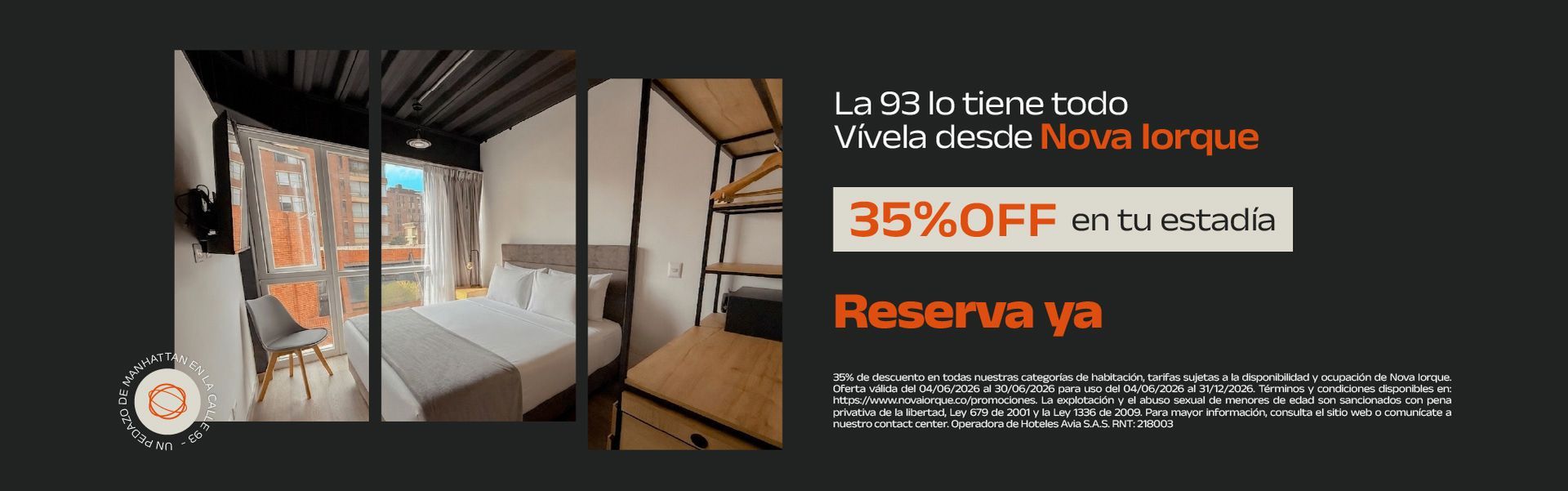 promoción en hotel de Bogotá