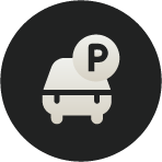 Logo de hotel con parqueadero en Bogotá.