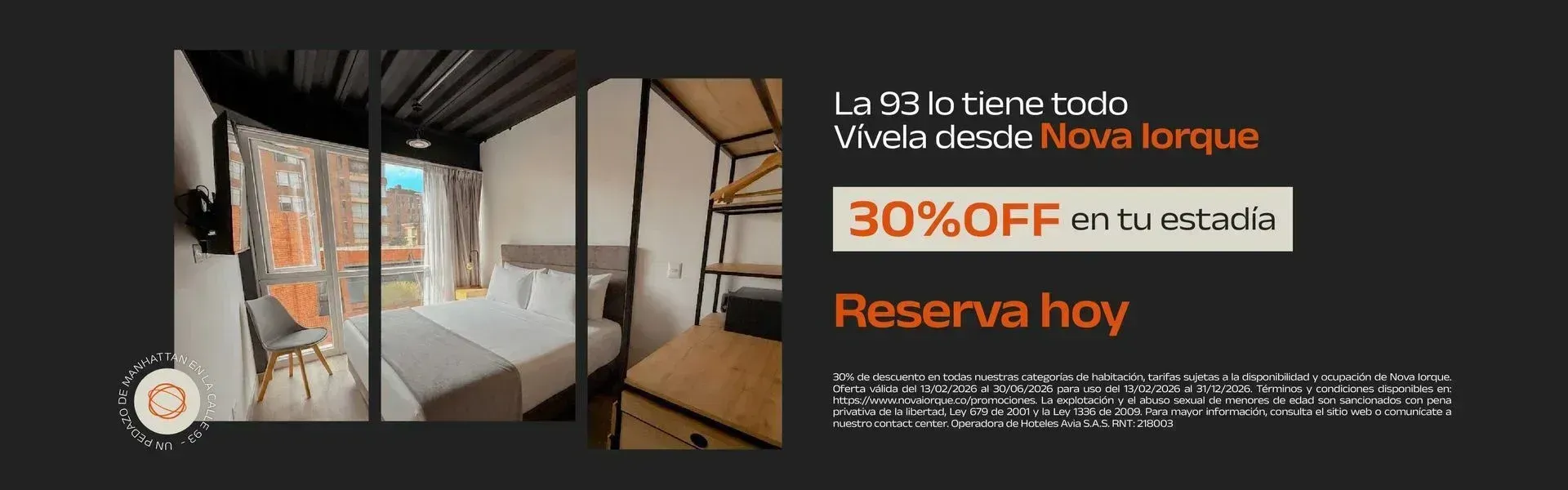 promoción en hotel de Bogotá