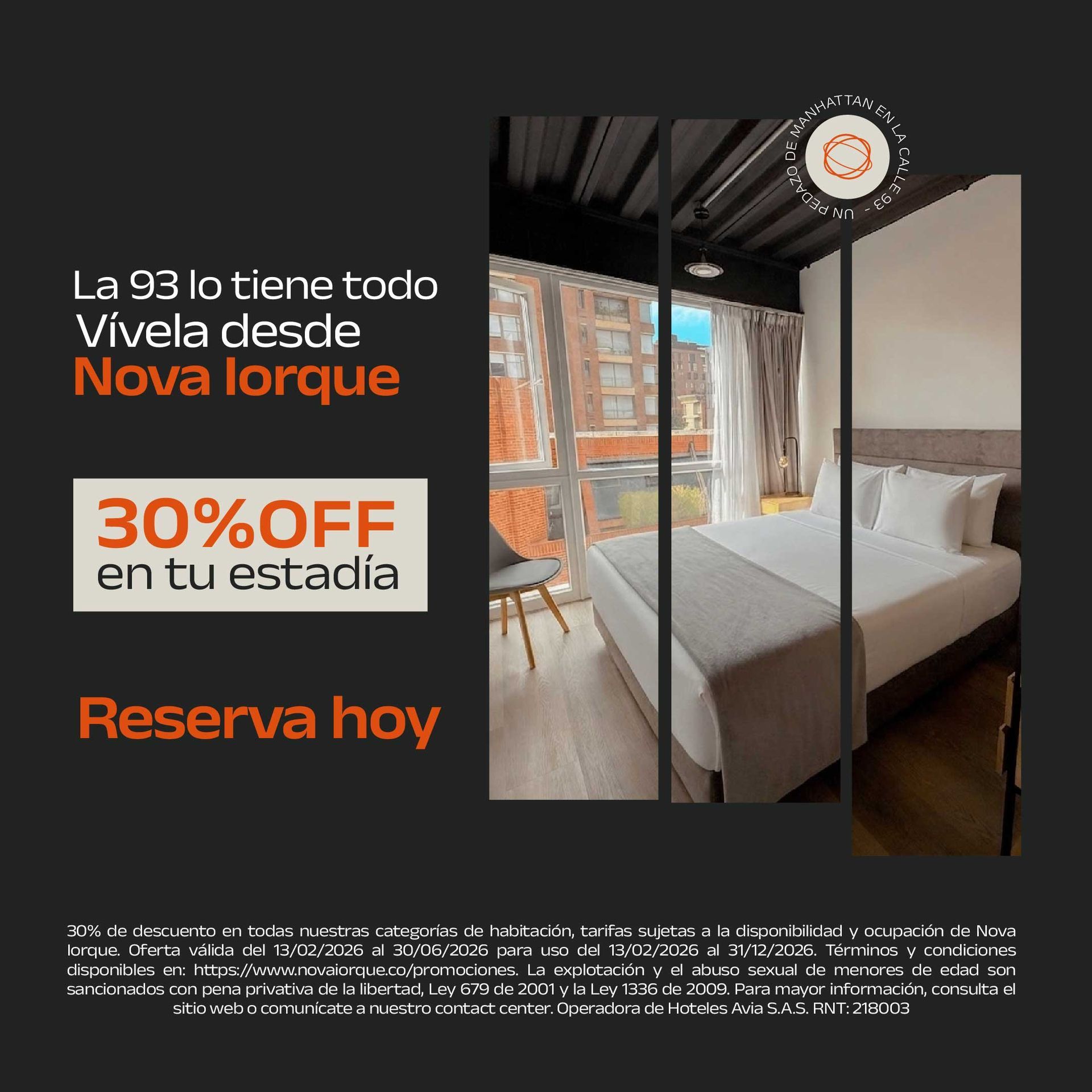 promoción en hotel de Bogotá