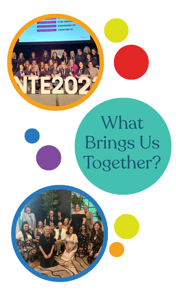 A poster that says what brings us together