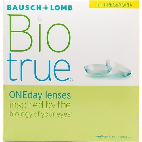 A box of bio true one day lenses for presbyopia