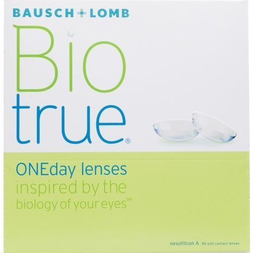 A box of bausch and lomb bio true one day lenses