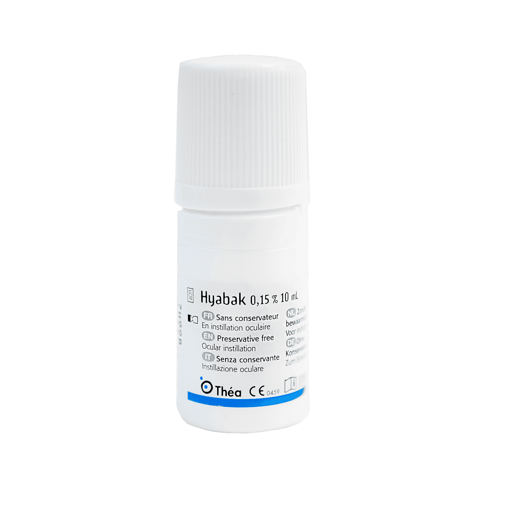 A bottle of Hyabak on a white background.