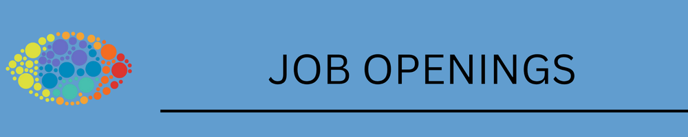 A blue background with the words job openings on it
