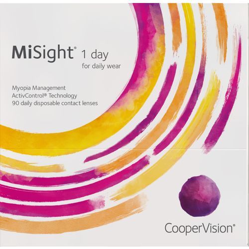A box of misight 1 day contact lenses by coopervision