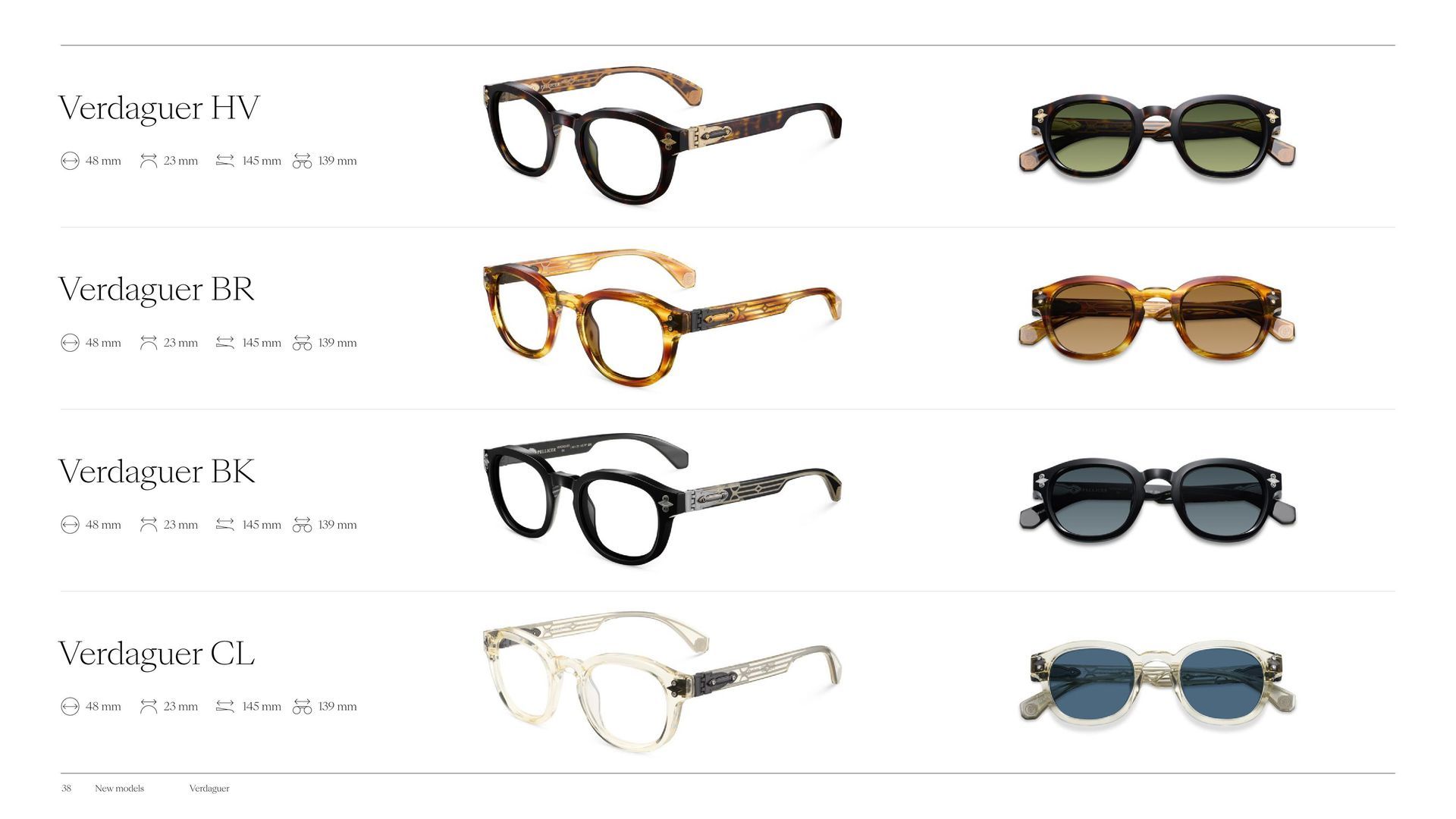 There are many different types of sunglasses on a white background.