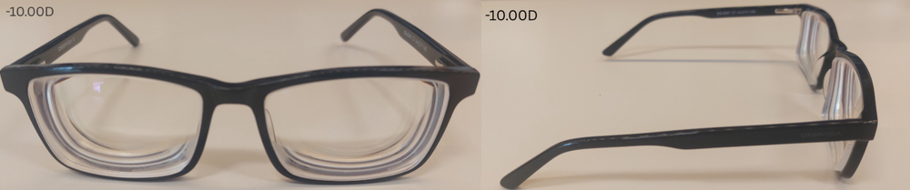Plastic Frame for High Prescription -10.00D