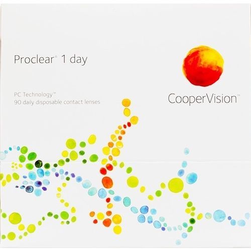 A box of proclear 1 day contact lenses by coopervision