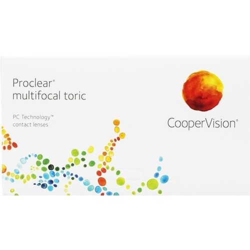 A box of proclear multifocal toric contact lenses