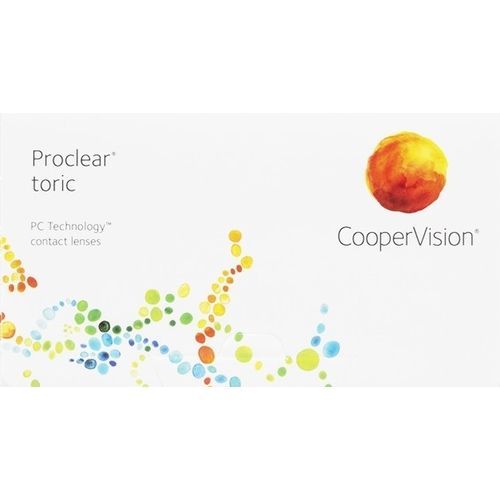 A box of proclear toric contact lenses from coopervision.
