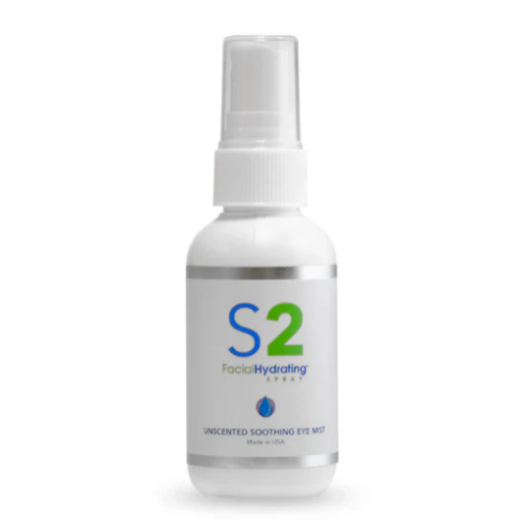 A bottle of s2 face Hydrating Spray for Face Masks on a white background