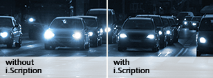 Two samples of FL-41 tinted lenses 50% and 75%.