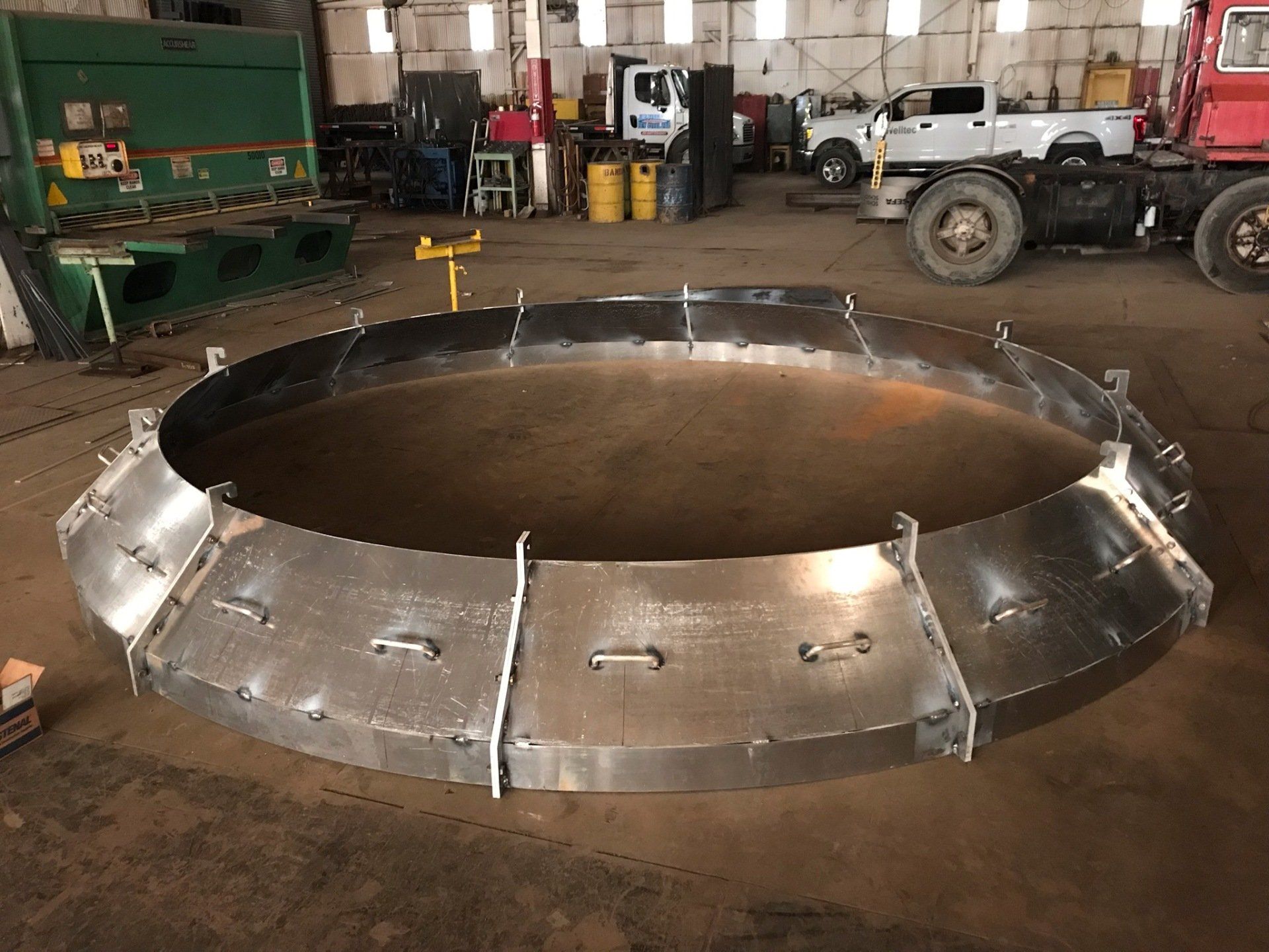 Cover Cap Steel In Progress — Pittsburgh, PA — J. W. Steel Fabricating Co.