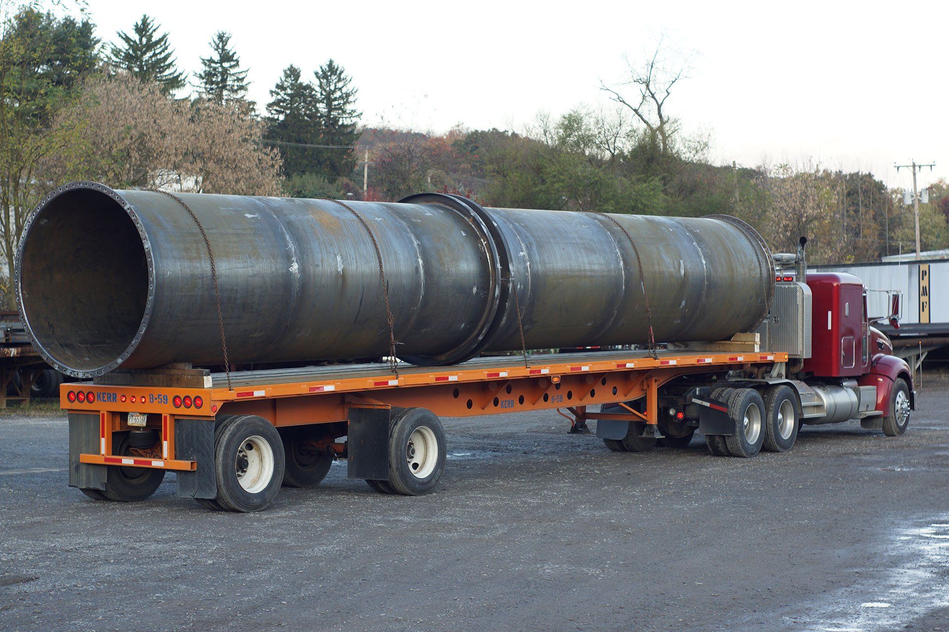 Recuperator On Truck — Pittsburgh, PA — J. W. Steel Fabricating Co.