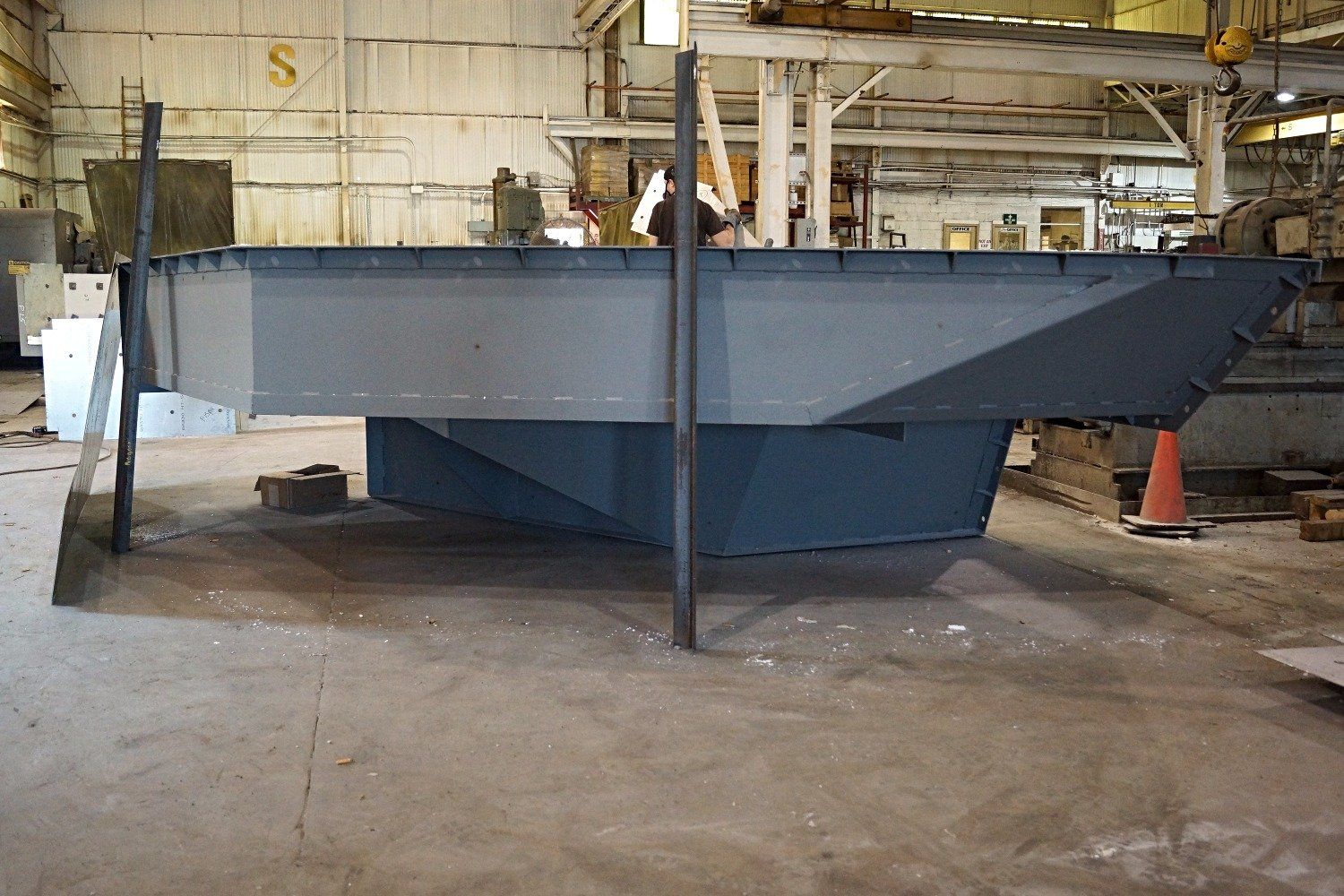 Dust Hood Back View — Pittsburgh, PA — J. W. Steel Fabricating Co.