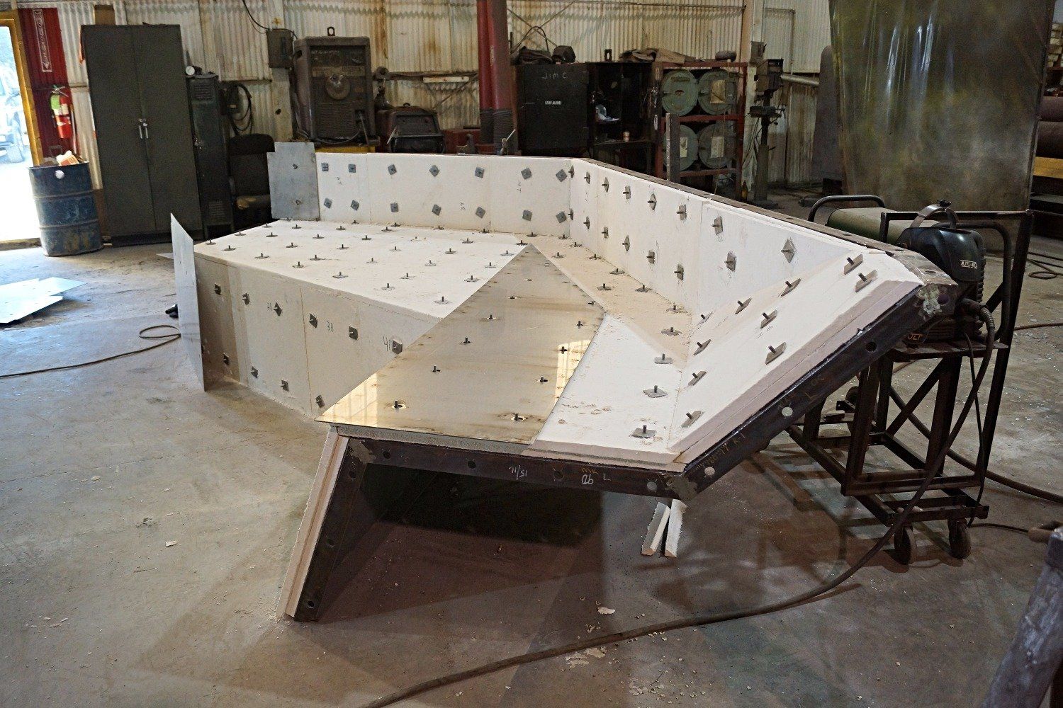 Fume Hood In Progress — Pittsburgh, PA — J. W. Steel Fabricating Co.